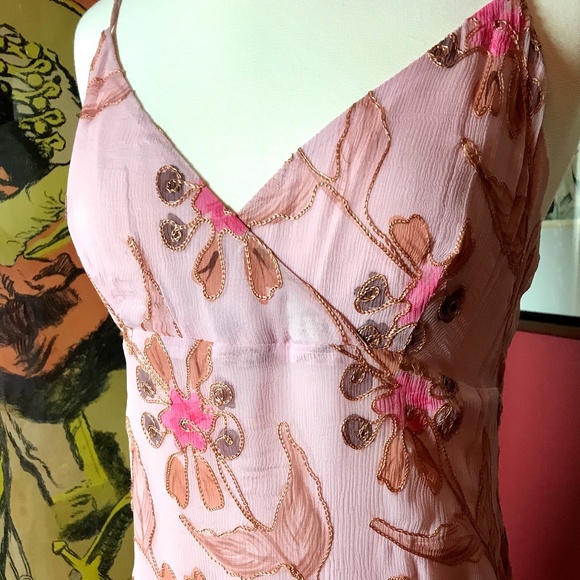 Tessuto pretty pink flower dress Silk - Picture 3 of 6